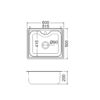 Nεροχύτης Ανοξείδωτος ένθετος - Fortinox Arena 22060