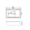Nεροχύτης Ανοξείδωτος ένθετος - Fortinox Arena 22080