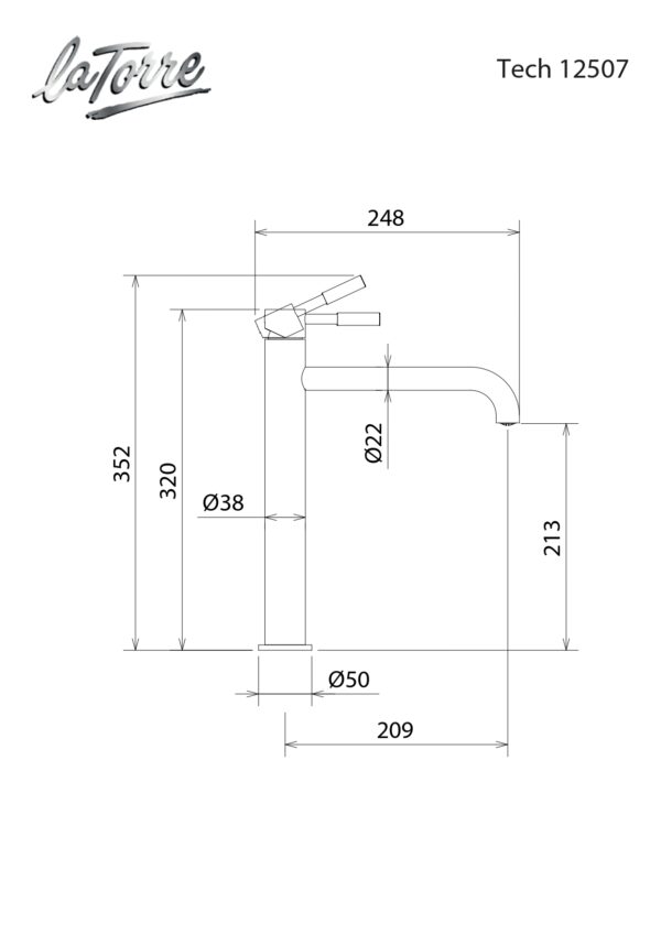 Μπαταρία Νιπτήρος - LaTorre New Tech 12507