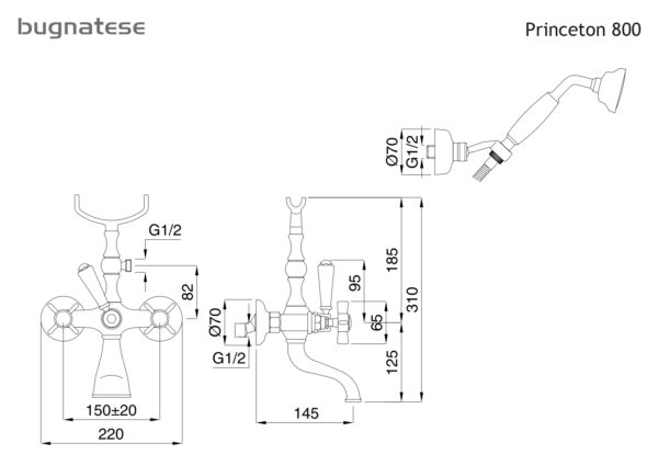 Μπαταρία Λουτρού - Bugnatese Princeton 800