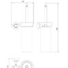 Αξεσουάρ μπάνιου Πιγκάλ επίτοιχο - Performa design 602