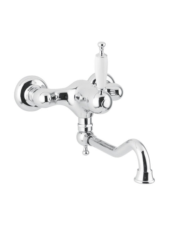 Μπαταρία Κουζίνας τοίχου Bugnatese - Oxford 6340 Chrome