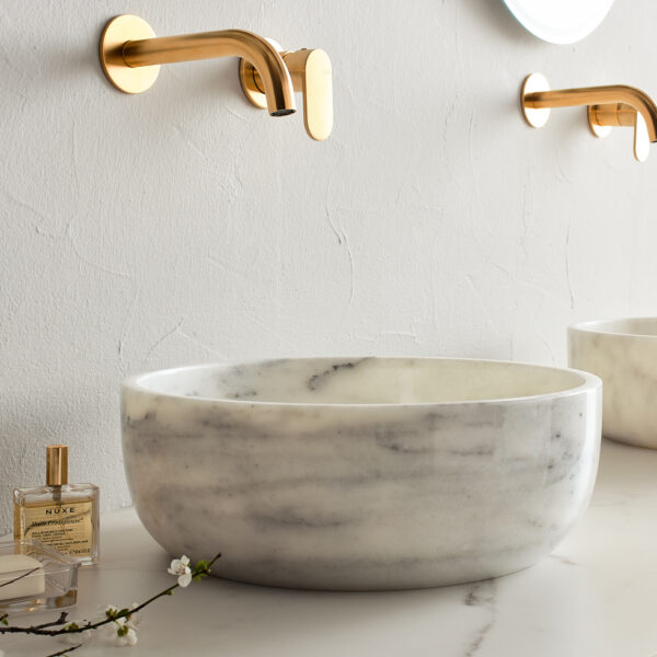 Nιπτήρας Επιτραπέζιος απο Φυσική πέτρα - Fossil Thalo Marble DR33/DR39