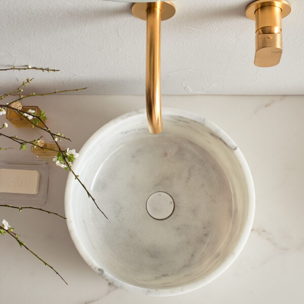 Nιπτήρας Επιτραπέζιος απο Φυσική πέτρα - Fossil Thalo Marble DR33/DR39