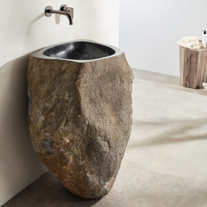 Νιπτήρας Επιδαπέδιος απο Φυσική πέτρα - Fossil Vero Riverstone RP90