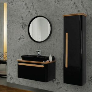 Σετ Έπιπλο Μπάνιου - SENSIO BLACK 86 NEW 9SSE086BLR Πάγκο 86x47x48 MDF