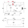 Μπανιέρα Παραλληλόγραμμη - Carron Linea 431C