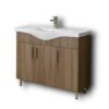 Σετ Έπιπλο Μπάνιου - SIENA SONOMA DARK 100 9SSI100SD0W Πάγκο 96x34x83cm