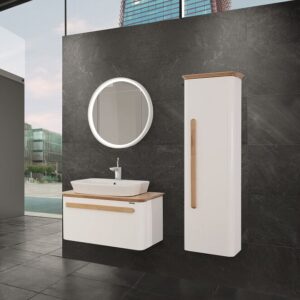 Σετ Έπιπλο Μπάνιου - SENSIO WHITE 86 NEW Πάγκο 86x47x48 9SSE086WHR
