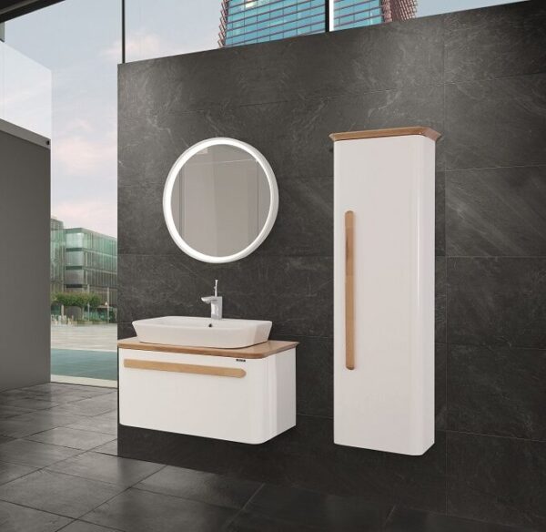 Σετ Έπιπλο Μπάνιου - SENSIO WHITE 86 NEW Πάγκο 86x47x48 9SSE086WHR