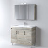 Σετ Έπιπλο Μπάνιου - SAVINA NATURAL OAK 100 9SSA100NO0W Πάγκος 97x44x83cm
