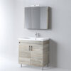 Σετ Έπιπλο Μπάνιου - SAVINA NATURAL OAK 80 9SSA080NO0W Πάγκος 77x44x83cm