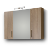 Σετ Έπιπλο Μπάνιου - SIENA SONOMA DARK 100 9SSI100SD0W Πάγκο 96x34x83cm