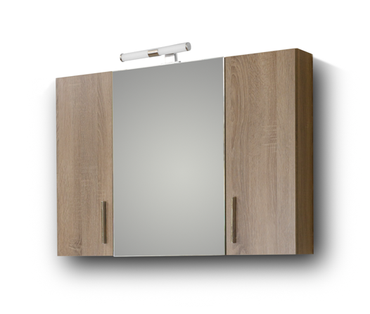 Σετ Έπιπλο Μπάνιου - SIENA SONOMA DARK 100 9SSI100SD0W Πάγκο 96x34x83cm