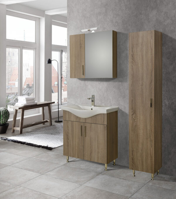 Στήλη - SIENA SONOMA DARK 35 3CSI035SD0 με ποδαράκια 35x32x185