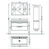 Σετ Έπιπλο Μπάνιου - BELE WHITE 105 9SBE105WH0 Πάγκο 105x46x55