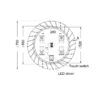 Φωτιζόμενος LED καθρέπτης μπάνιου - Luminor Sun 70