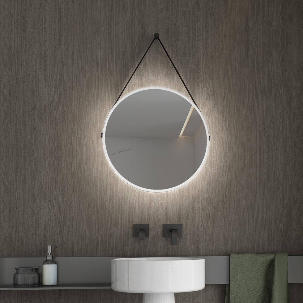 HUNG-45 Καθρέπτης Μπάνιου - OMEGA GREY OAK