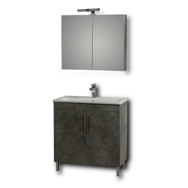 Σετ Έπιπλο Μπάνιου - SKOPELOS Berlin 80 9SSK080BE0W Πάγκος 78x36x83