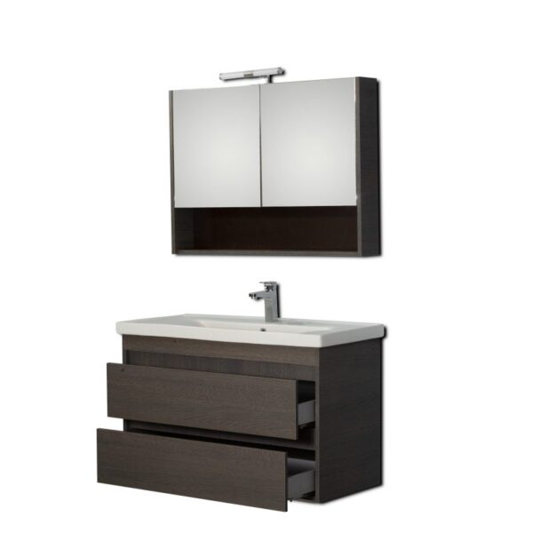 Σετ Έπιπλο Μπάνιου - SOFT GREY 100 (Anthracite) 9SSO100AO0W Πάγκος 97X45X60