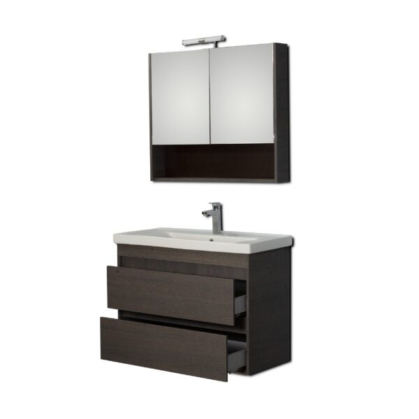 Σετ Έπιπλο Μπάνιου - SOFT GREY 80 (Anthracite) 9SSO080AO0 Πάγκος 78X45X60