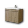 Σετ Έπιπλο Μπάνιου - OMEGA BEIGE OAK 75 9SOM075BONW Πάγκο 72x44x60