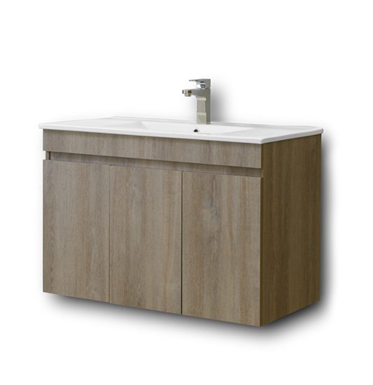 Σετ Έπιπλο Μπάνιου - OMEGA GREY OAK 85 9SOM085GO0W Πάγκο 82x44x60