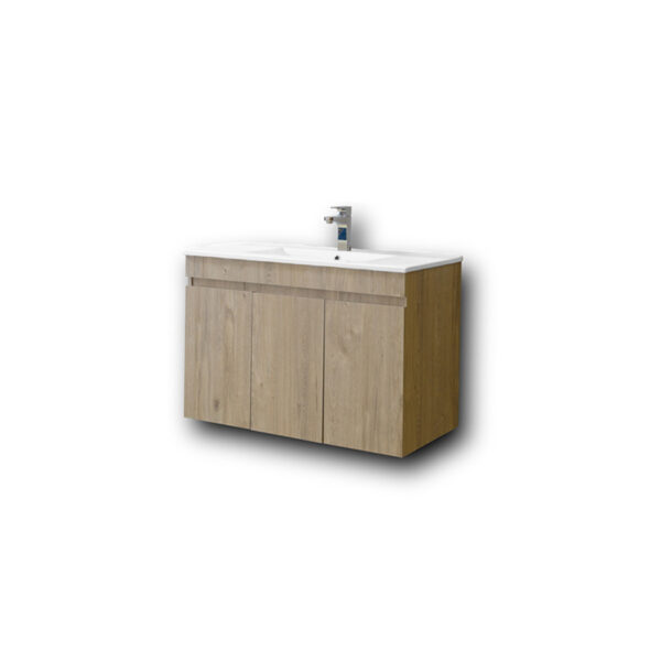 Σετ Έπιπλο Μπάνιου - OMEGA BEIGE OAK 85 9SOM085BO0W Πάγκο 82x44x60