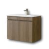 Σετ Έπιπλο Μπάνιου - OMEGA GREY OAK 75 9SOM075GONW Πάγκο 72x44x60cm