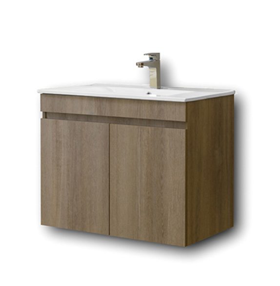 Σετ Έπιπλο Μπάνιου - OMEGA GREY OAK 75 9SOM075GONW Πάγκο 72x44x60cm