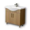 Σετ Έπιπλο Μπάνιου - SIENA SONOMA 90 9SSI090SN0W Πάγκο 90x34x83cm