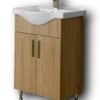 Σετ Έπιπλο Μπάνιου - SIENA SONOMA 55 9SSI055SN0W Πάγκο 51x34x83cm