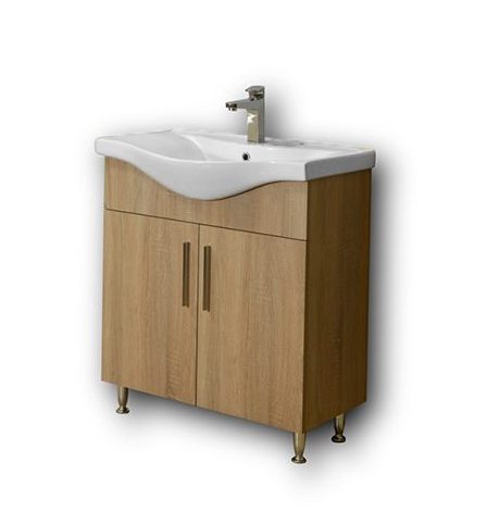 Σετ Έπιπλο Μπάνιου - SIENA SONOMA 75 9SSI075SN0W Πάγκο 72x34x83cm