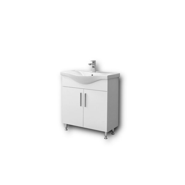 Σετ Έπιπλο Μπάνιου - SIENA WHITE 75 9SSI075GL0W Πάγκο 72x34x83cm