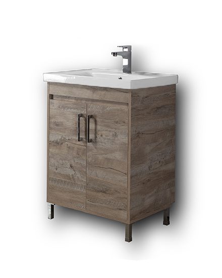 Σετ Έπιπλο Μπάνιου – SAVINA NATURAL OAK 65 9SSA065NO0W Πάγκος 61x44x82cm