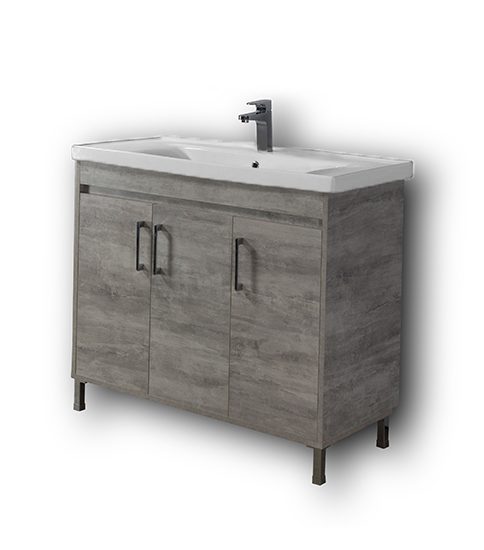 Σετ Έπιπλο Μπάνιου - SAVINA CEMENT 100 9SSA100CE0W Πάγκος 97x44x83cm