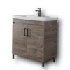 Σετ Έπιπλο Μπάνιου - SAVINA NATURAL OAK 80 9SSA080NO0W Πάγκος 77x44x83cm