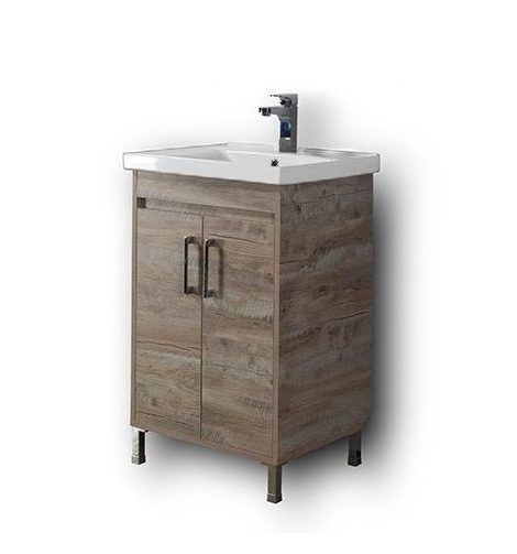 Σετ Έπιπλο Μπάνιου - SAVINA NATURAL OAK 55 9SSA055NO0W Πάγκος 51x44x83cm