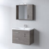 Σετ Έπιπλο Μπάνιου - Ibiza Oak Anthracite 80 Πάγκο 79x44x60 9SIB080OA0