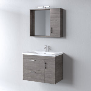 Σετ Έπιπλο Μπάνιου - Ibiza Oak Anthracite 80 Πάγκο 79x44x60 9SIB080OA0
