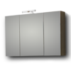 Σετ Έπιπλο Μπάνιου - OMEGA GREY OAK 100 9SOM100GOΝW Πάγκο 97x44x60cm