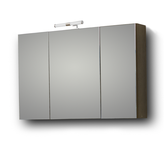 Σετ Έπιπλο Μπάνιου - OMEGA GREY OAK 100 9SOM100GOΝW Πάγκο 97x44x60cm