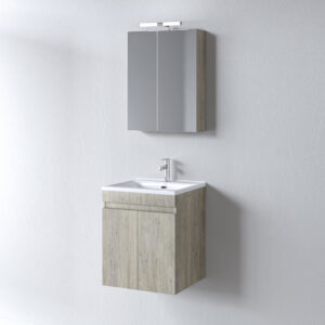 Σετ Έπιπλο Μπάνιου - OMEGA BEIGE OAK 55 9SOM055BONW Πάγκο 51x44x60