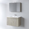 Σετ Έπιπλο Μπάνιου - OMEGA BEIGE OAK 85 9SOM085BO0W Πάγκο 82x44x60