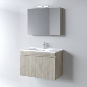 Σετ Έπιπλο Μπάνιου - OMEGA BEIGE OAK 85 9SOM085BO0W Πάγκο 82x44x60