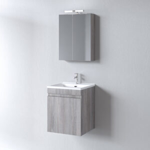 Σετ Έπιπλο Μπάνιου - OMEGA GREY OAK 55 9SOM055GONW Πάγκο 51x44x60
