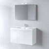 Σετ Έπιπλο Μπάνιου - OMEGA WHITE 100 9SOM100GLNW Πάγκο 97x44x60cm