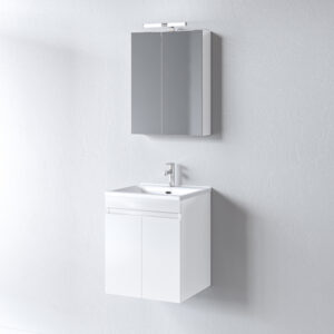 Σετ Έπιπλο Μπάνιου - OMEGA WHITE 55 9SOM055GL0W Πάγκο 51x44x60