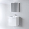 Σετ Έπιπλο Μπάνιου - OMEGA WHITE 65 9SOM065GLNW Πάγκο 62x44x57cm