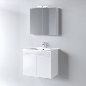 Σετ Έπιπλο Μπάνιου - OMEGA WHITE 75 9SOM075GLNW Πάγκο 72x44x60